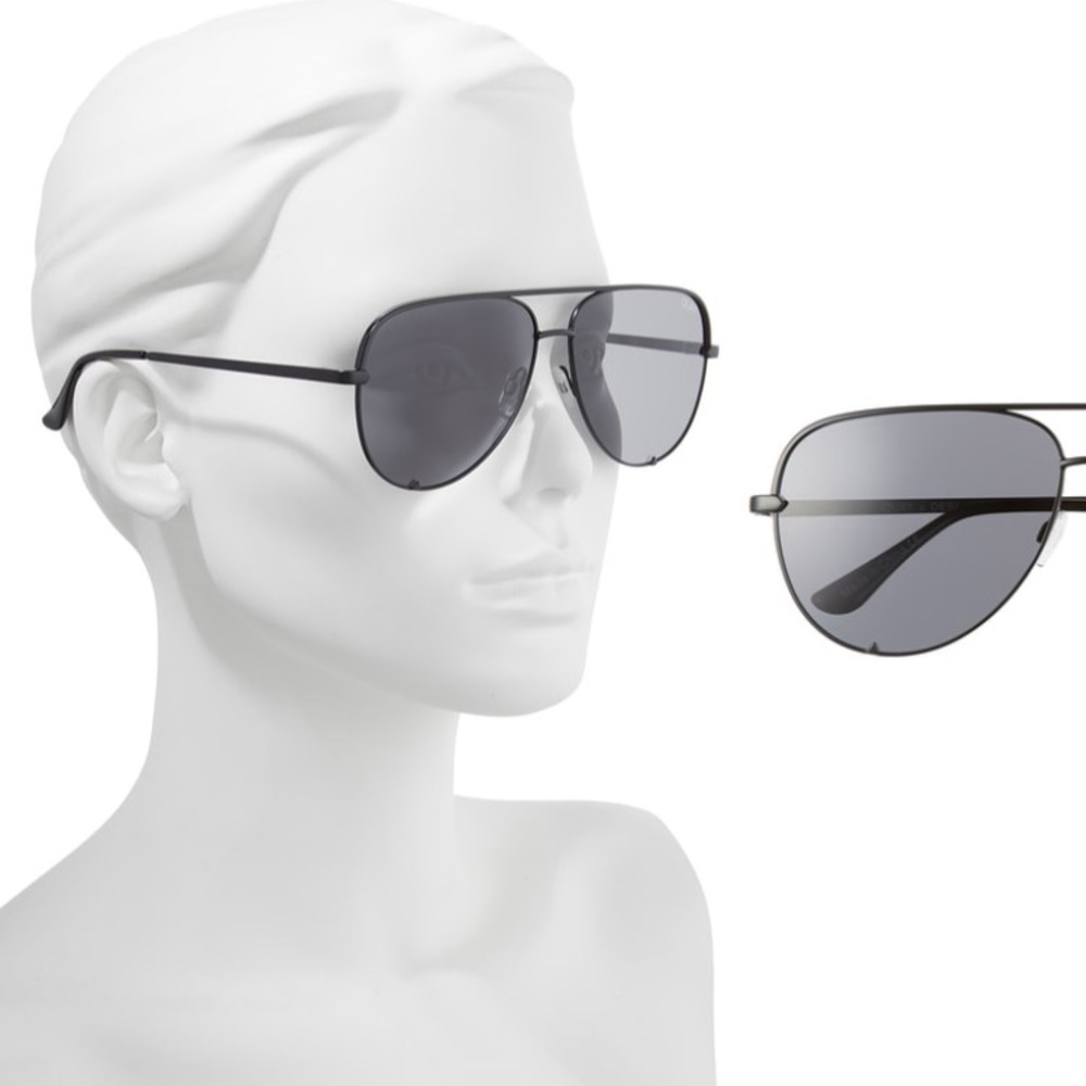 62 mm QUAY sunglasses.